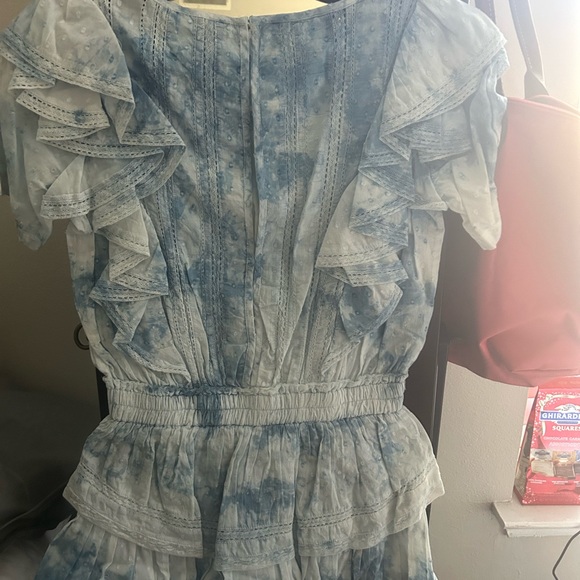 Love shack fancy tie dye blue Natasha dress - Picture 5 of 5